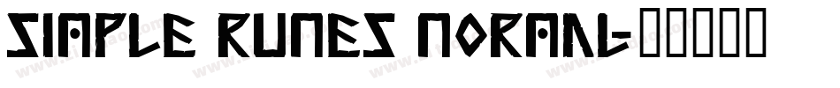 Simple Runes Normal字体转换